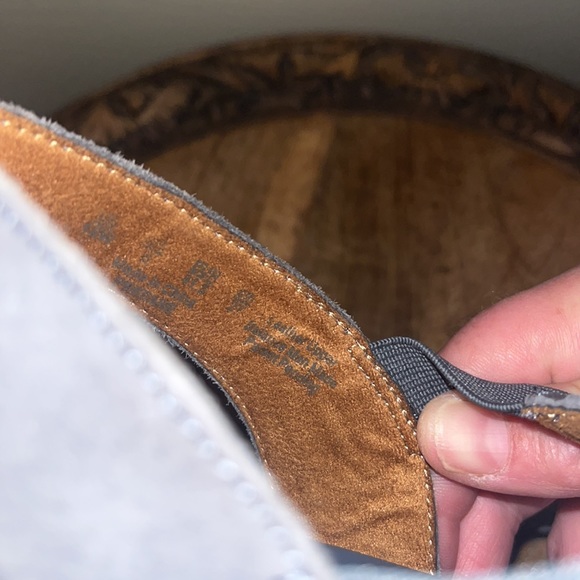 NWOT Naturalizer N5 Comfort with Boho Grey Suede Bottom is Tan Leather Size 10W - Picture 6 of 6